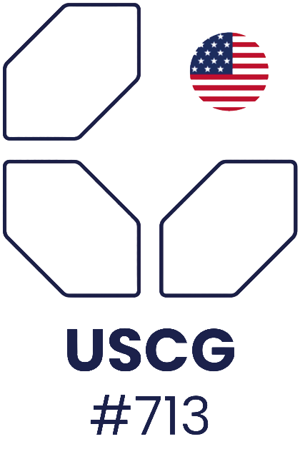 USCG number 713 badge